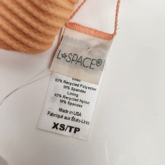 L*Space Jess Bikini Top in Tangy Orange Size XS NWT - Picture 5 of 5